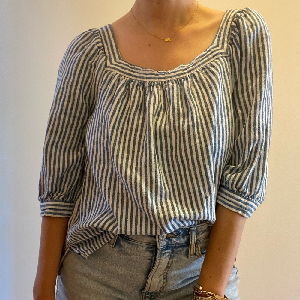 Square Collar Top